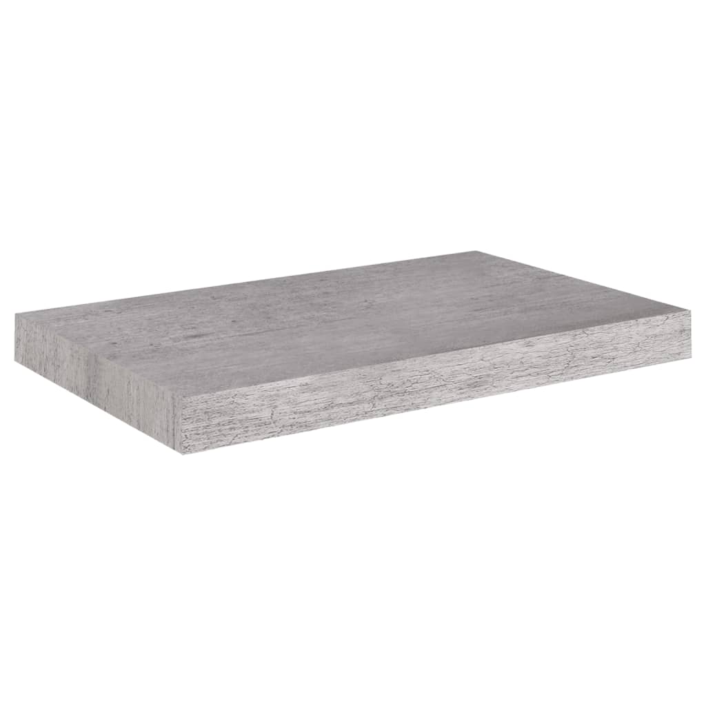 Étagère murale flottante gris béton 50x23x3,8 cm MDF - XIOS
