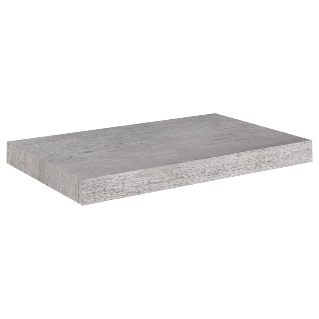 Étagères murales flottantes 4 pcs gris béton 50x23x3,8 cm MDF - XIOS
