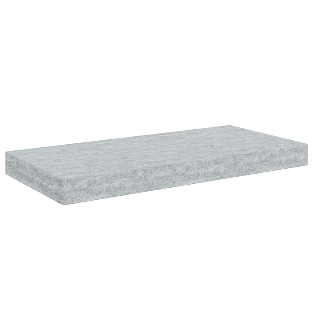 Étagères murales flottantes 4 pcs gris béton 50x23,5x3,8 cm MDF - XIOS