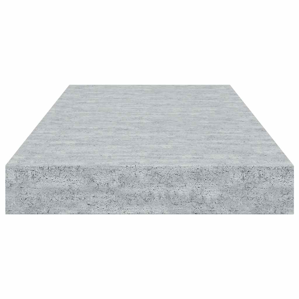 Étagères murales flottantes 4 pcs gris béton 50x23,5x3,8 cm MDF - XIOS
