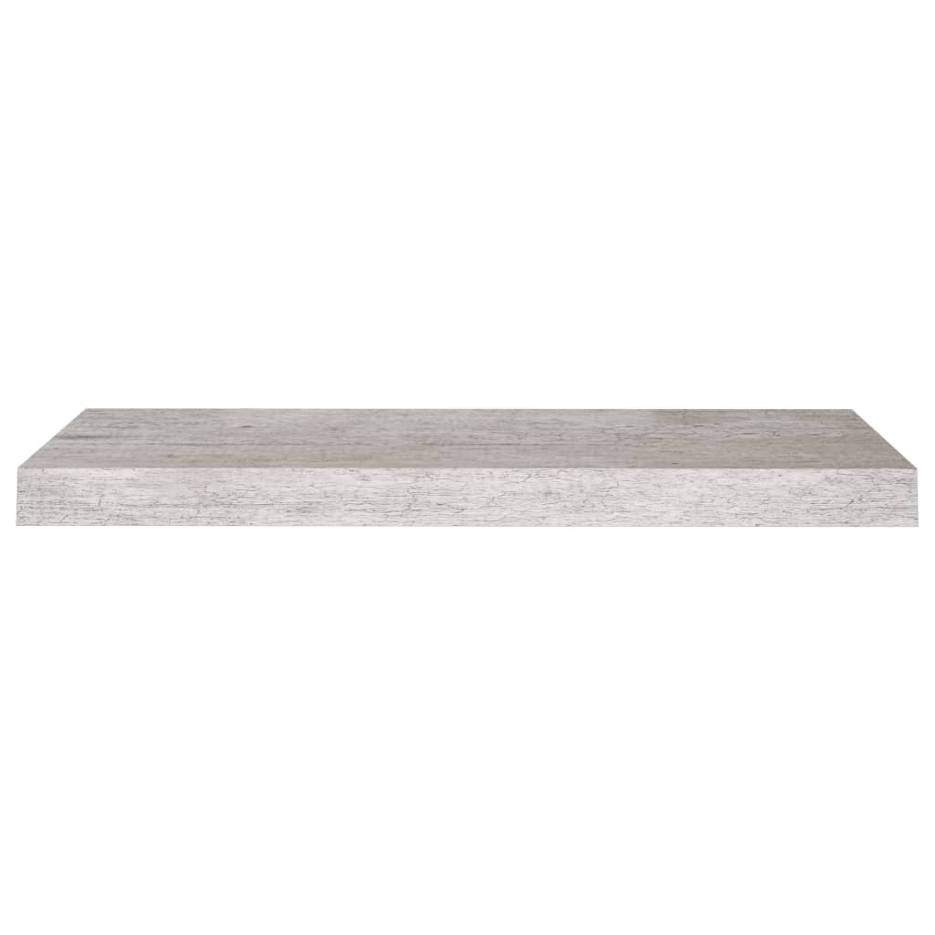 Étagères murales flottantes 4 pcs gris béton 60x23,5x3,8 cm MDF - XIOS