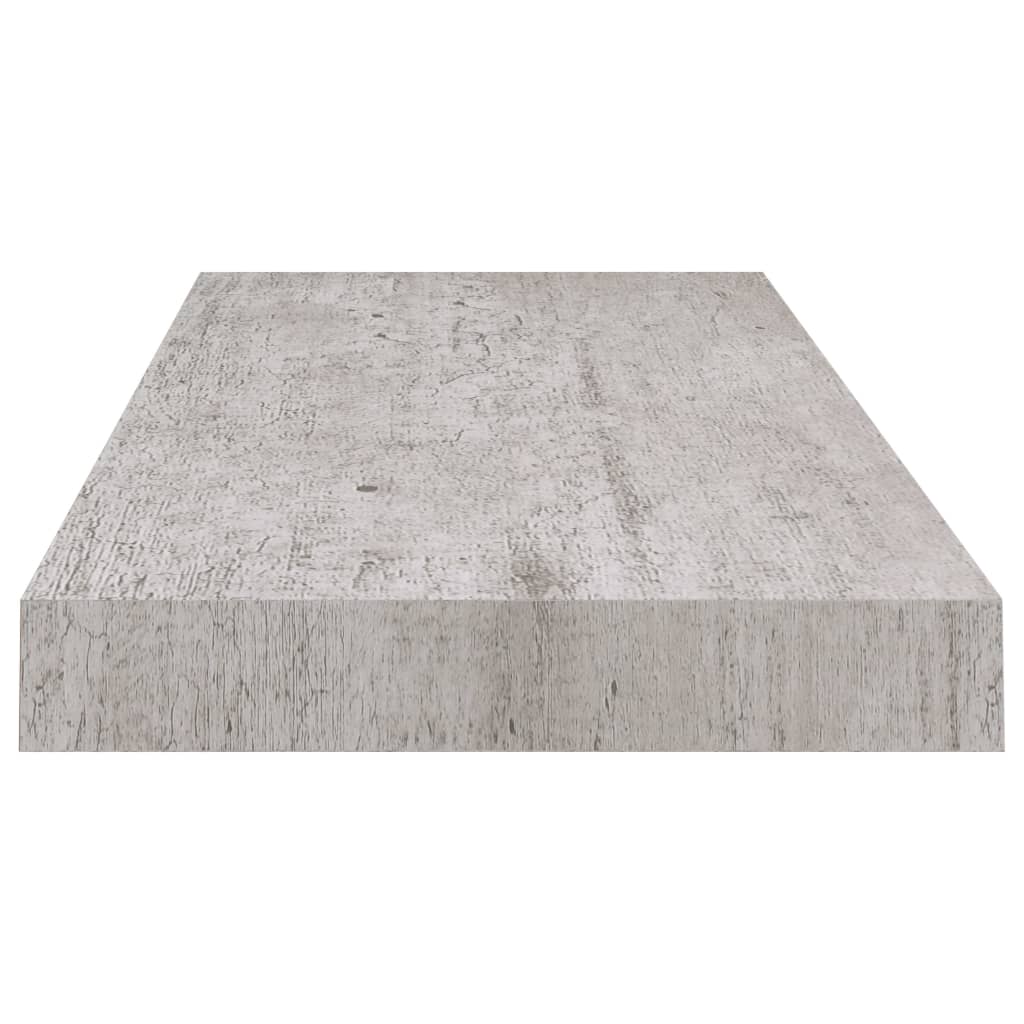 Étagères murales flottantes 4 pcs gris béton 60x23,5x3,8 cm MDF - XIOS