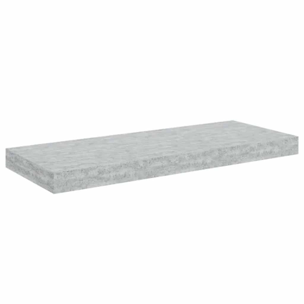 Étagères murales flottantes 4 pcs gris béton 60x23,5x3,8 cm MDF - XIOS