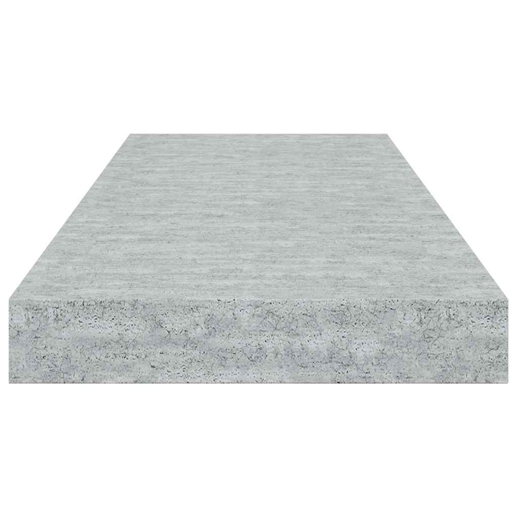 Étagères murales flottantes 4 pcs gris béton 60x23,5x3,8 cm MDF - XIOS