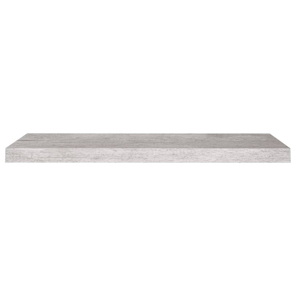 Étagères murales flottantes 4 pcs gris béton 80x23,5x3,8 cm MDF - XIOS