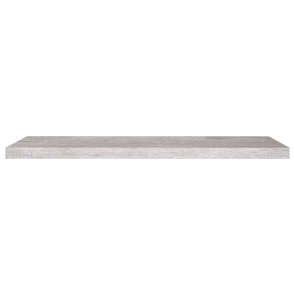 Étagères murales flottantes 2 pcs Gris béton 90x23,5x3,8cm MDF - XIOS
