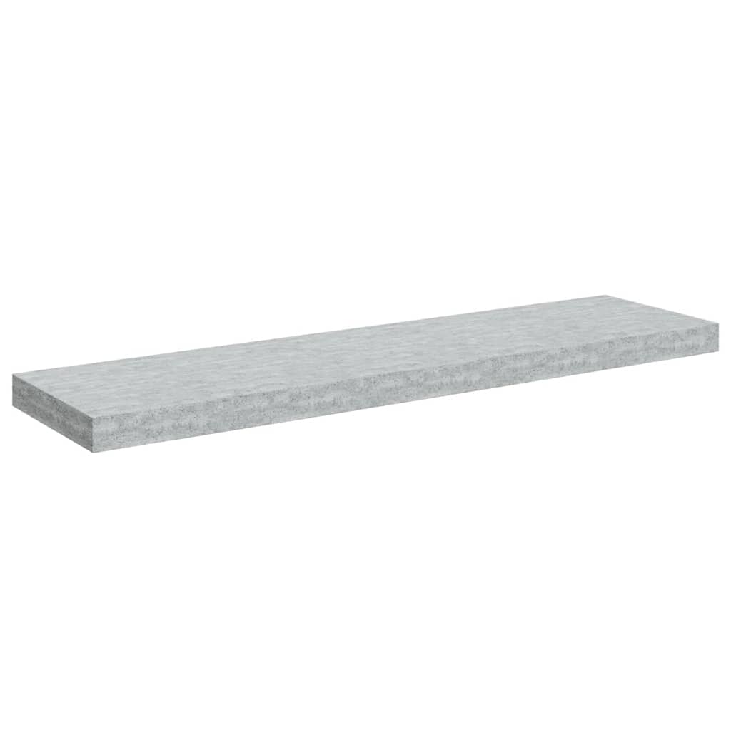 Étagères murales flottantes 4 pcs Gris béton 90x23,5x3,8cm MDF - XIOS