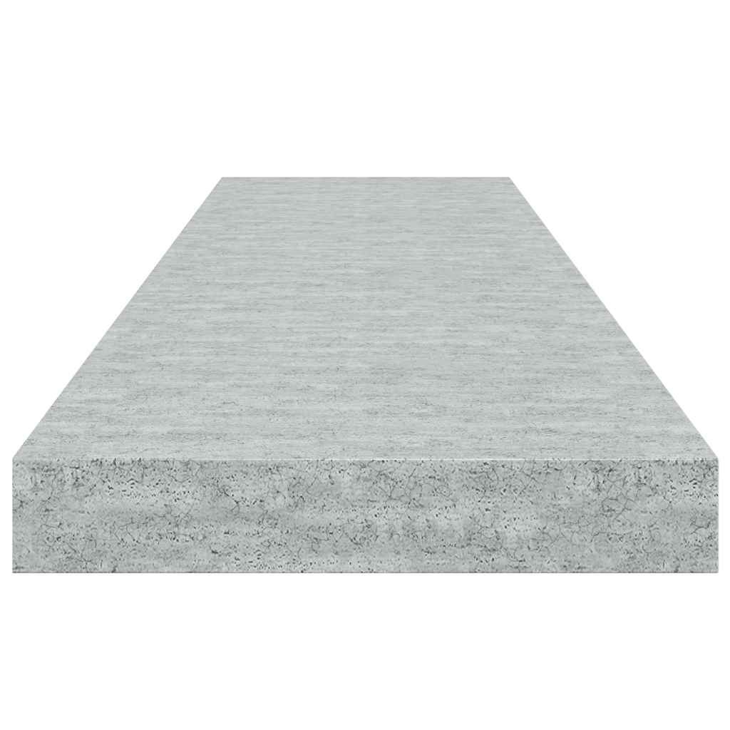 Étagères murales flottantes 4 pcs Gris béton 90x23,5x3,8cm MDF - XIOS
