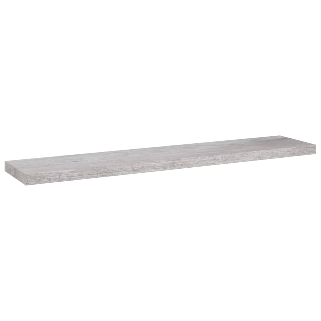 Étagères murales flottantes 4 pcs gris béton 120x23,5x3,8cm MDF - XIOS