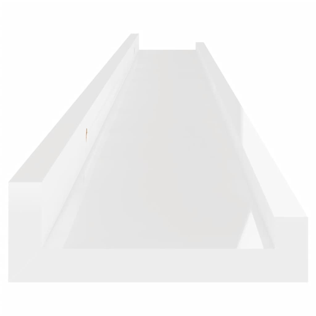 Étagères murales 2 pcs Blanc brillant 100x9x3 cm - XIOS