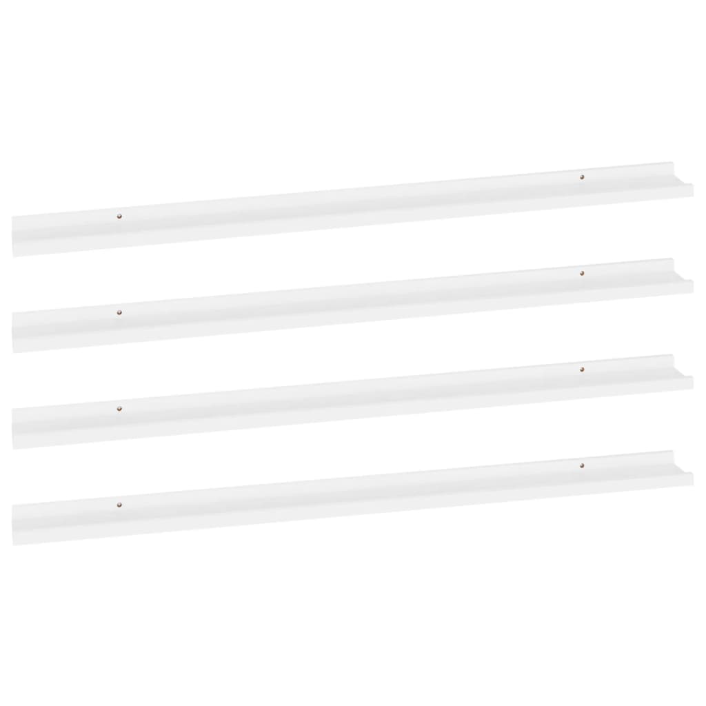 Étagères murales 4 pcs Blanc 115x9x3 cm - XIOS