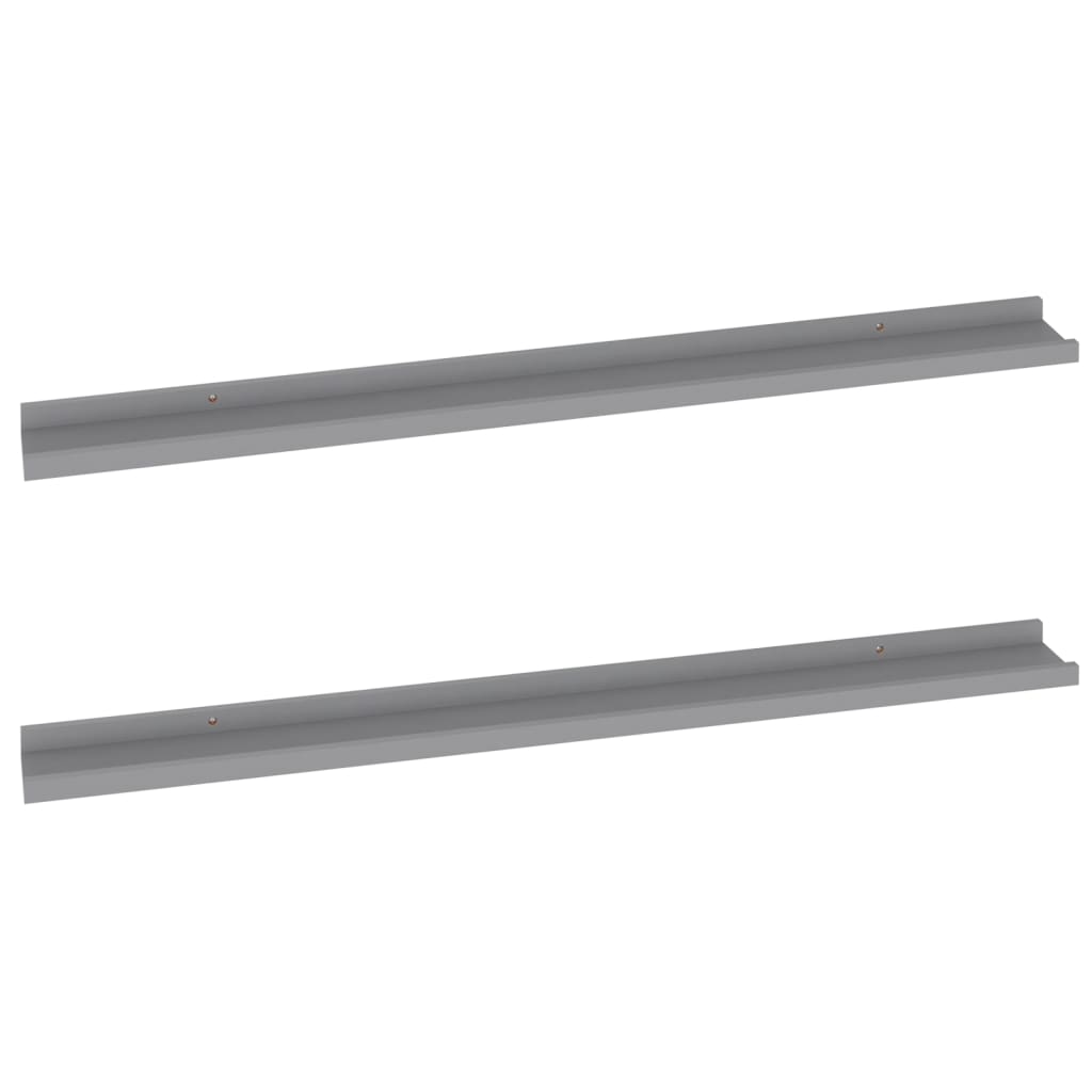 Étagères murales 2 pcs Gris 100x9x3 cm - XIOS