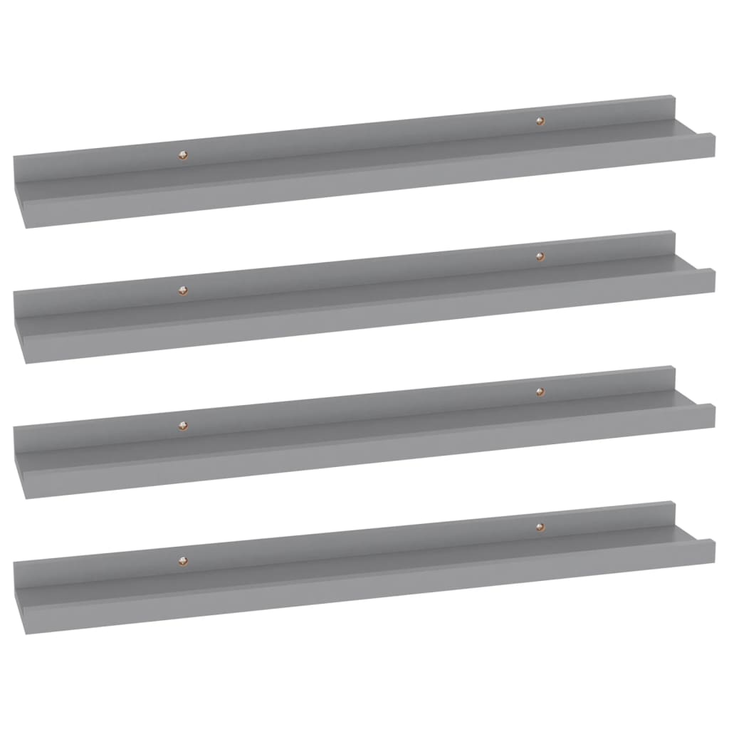 Étagères murales 4 pcs Gris 60x9x3 cm - XIOS