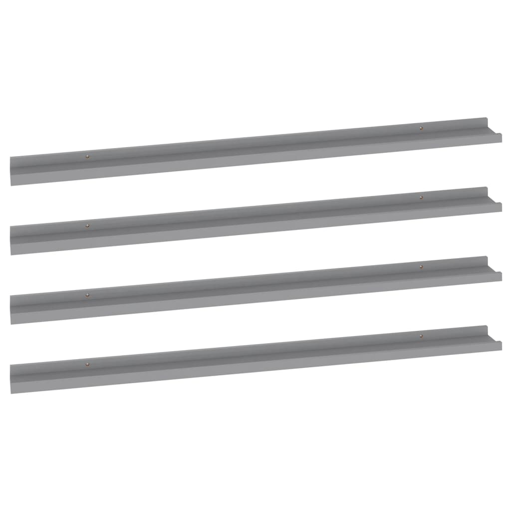 Étagères murales 4 pcs Gris 115x9x3 cm - XIOS