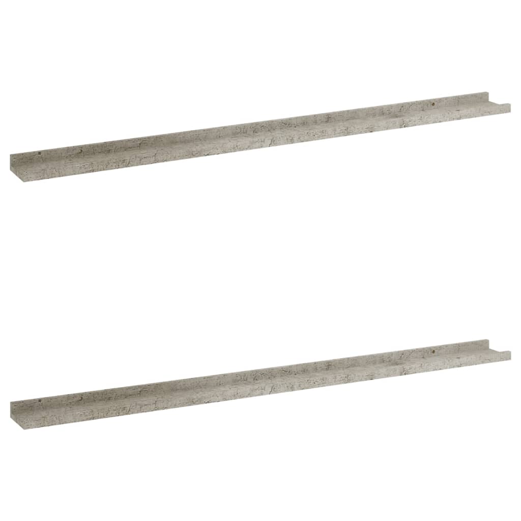 Étagères murales 2 pcs Gris béton 115x9x3 cm - XIOS