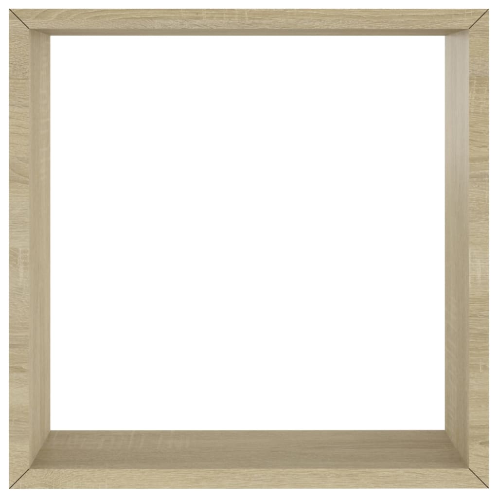 Étagères murales sous forme de cube 3 pcs Chêne sonoma - XIOS