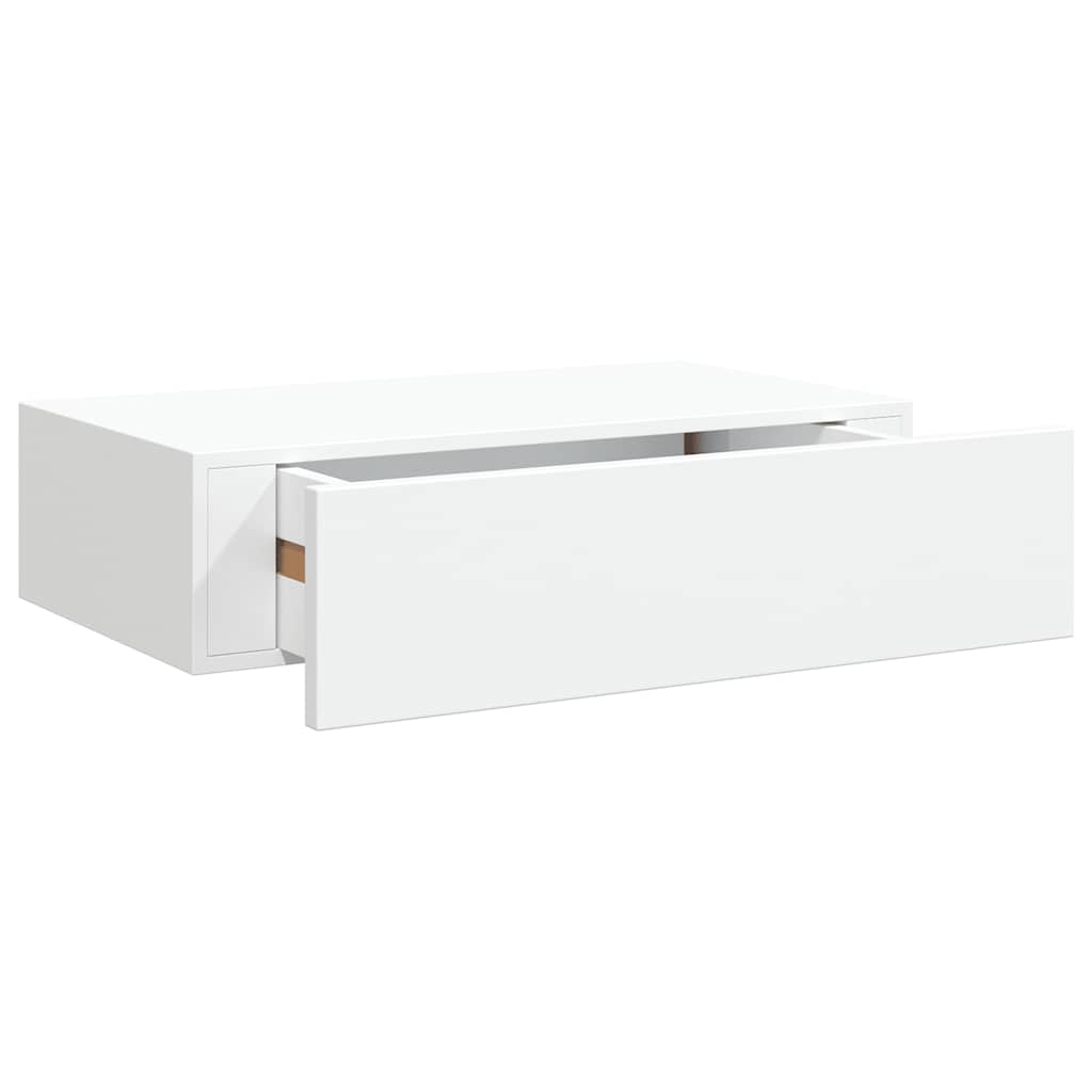 Étagères à tiroirs murales 2 pcs Blanc 40x23,5x10 cm MDF - XIOS