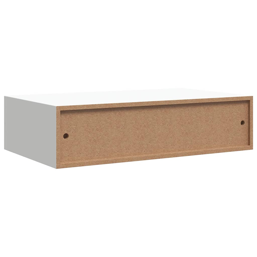 Étagères à tiroirs murales 2 pcs Blanc 40x23,5x10 cm MDF - XIOS