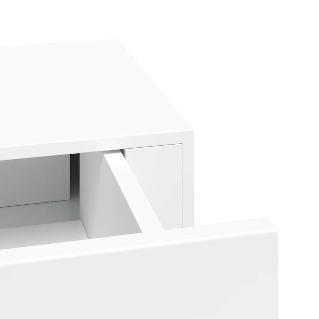 Étagères à tiroirs murales 2 pcs Blanc 40x23,5x10 cm MDF - XIOS