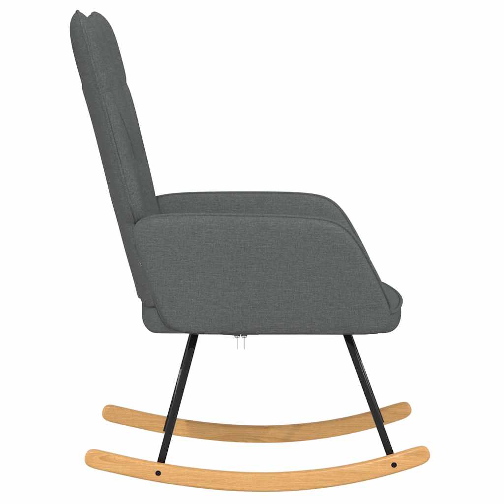 Chaise à bascule Gris foncé Tissu - XIOS
