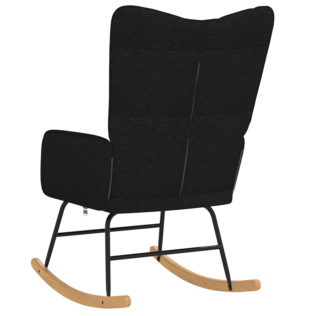 Chaise à bascule Noir Tissu - XIOS