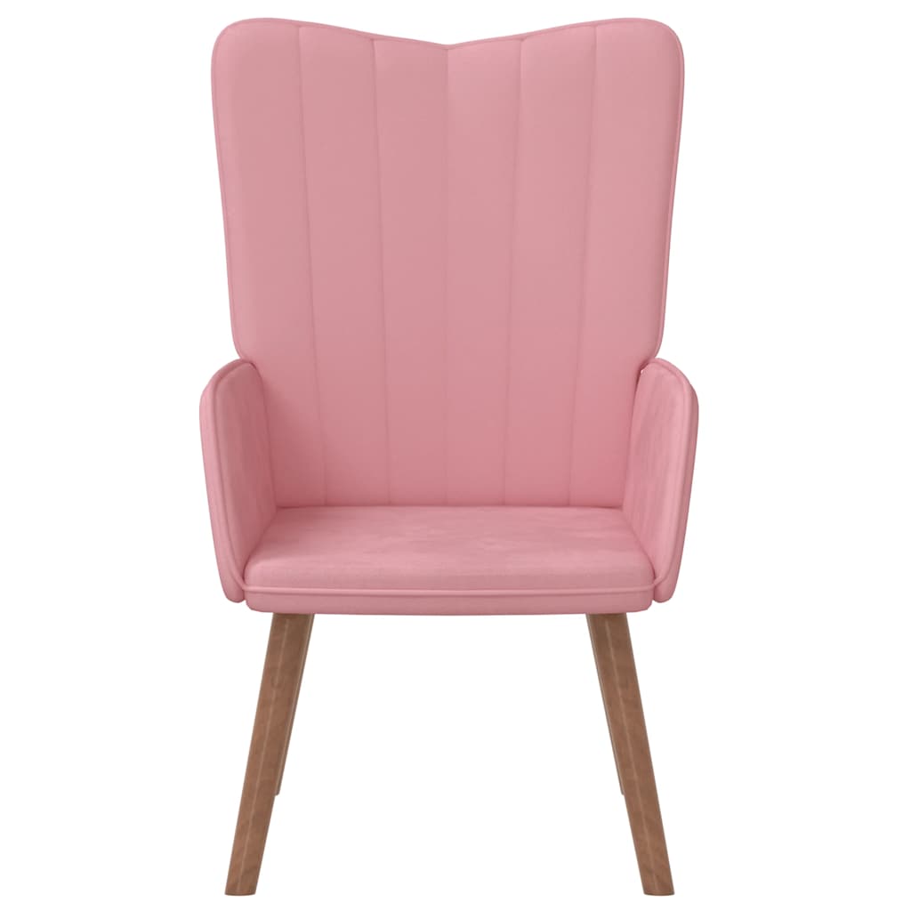 Chaise de relaxation Rose Velours - XIOS