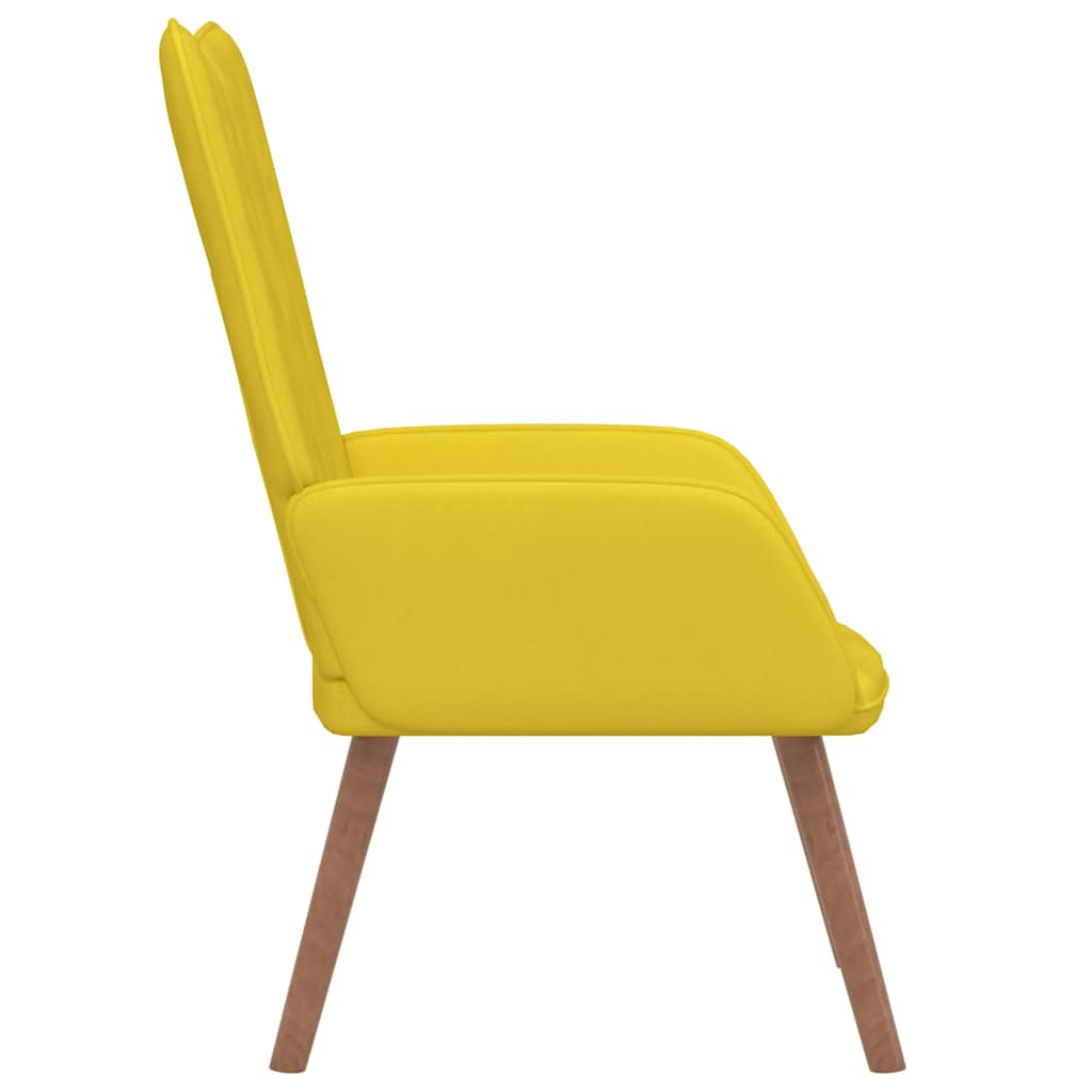 Chaise de relaxation Jaune moutarde Velours - XIOS