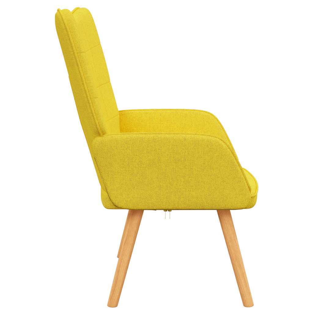 Chaise de relaxation Jaune moutarde Tissu - XIOS