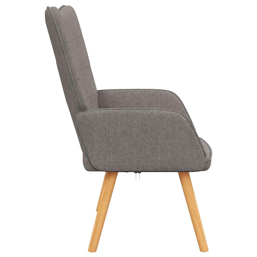 Chaise de relaxation Taupe Tissu - XIOS