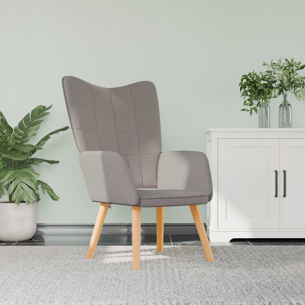 Chaise de relaxation Taupe Tissu - XIOS