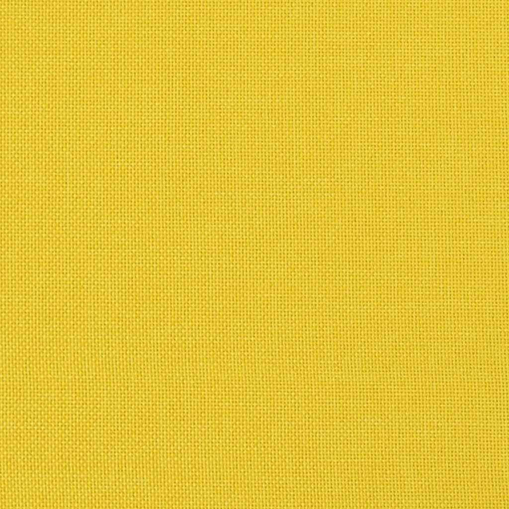 Chaise de relaxation avec tabouret Jaune moutarde Tissu - XIOS