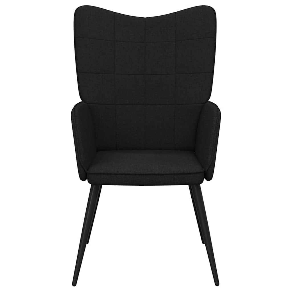 Chaise de relaxation Noir Tissu - XIOS