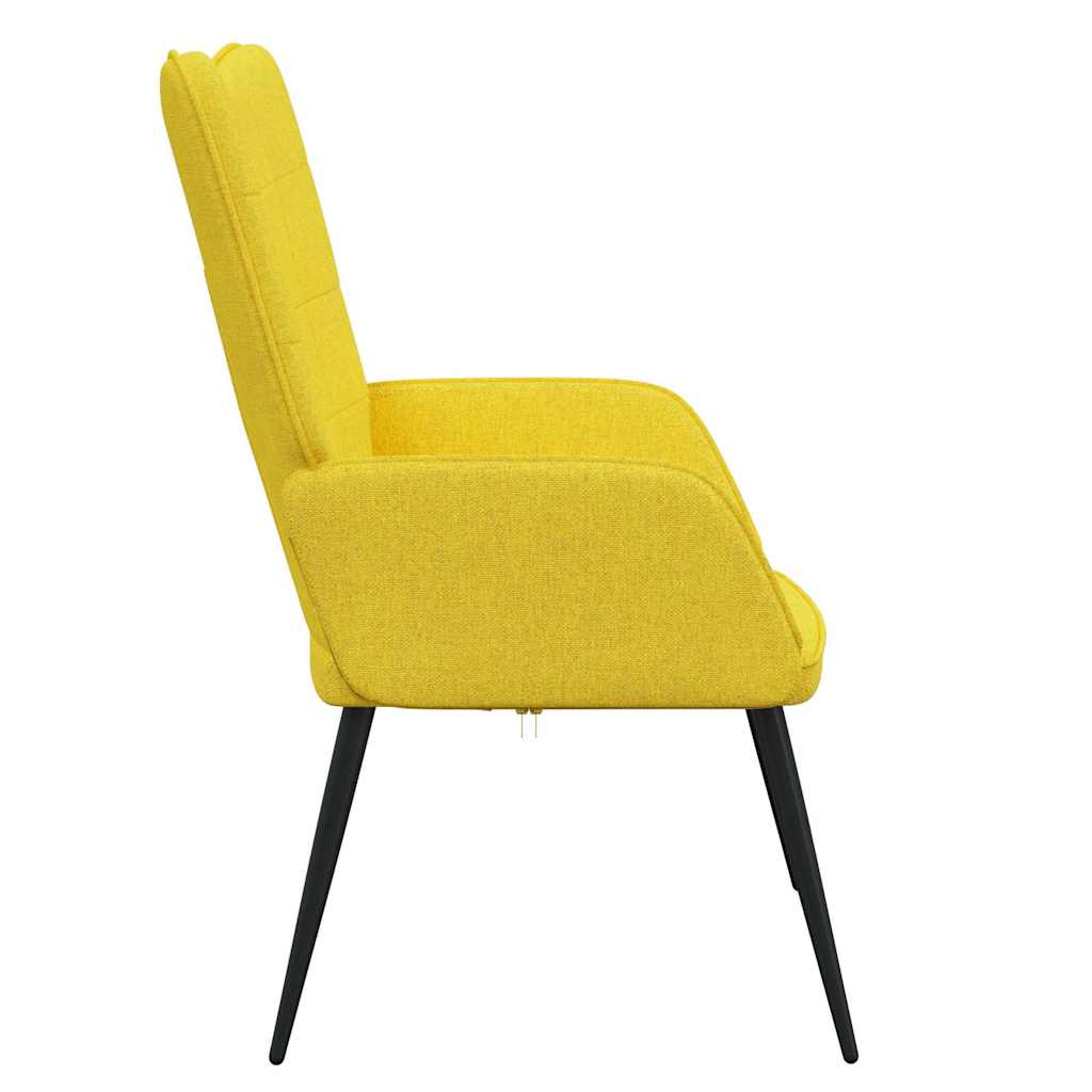 Chaise de relaxation Jaune moutarde Tissu - XIOS