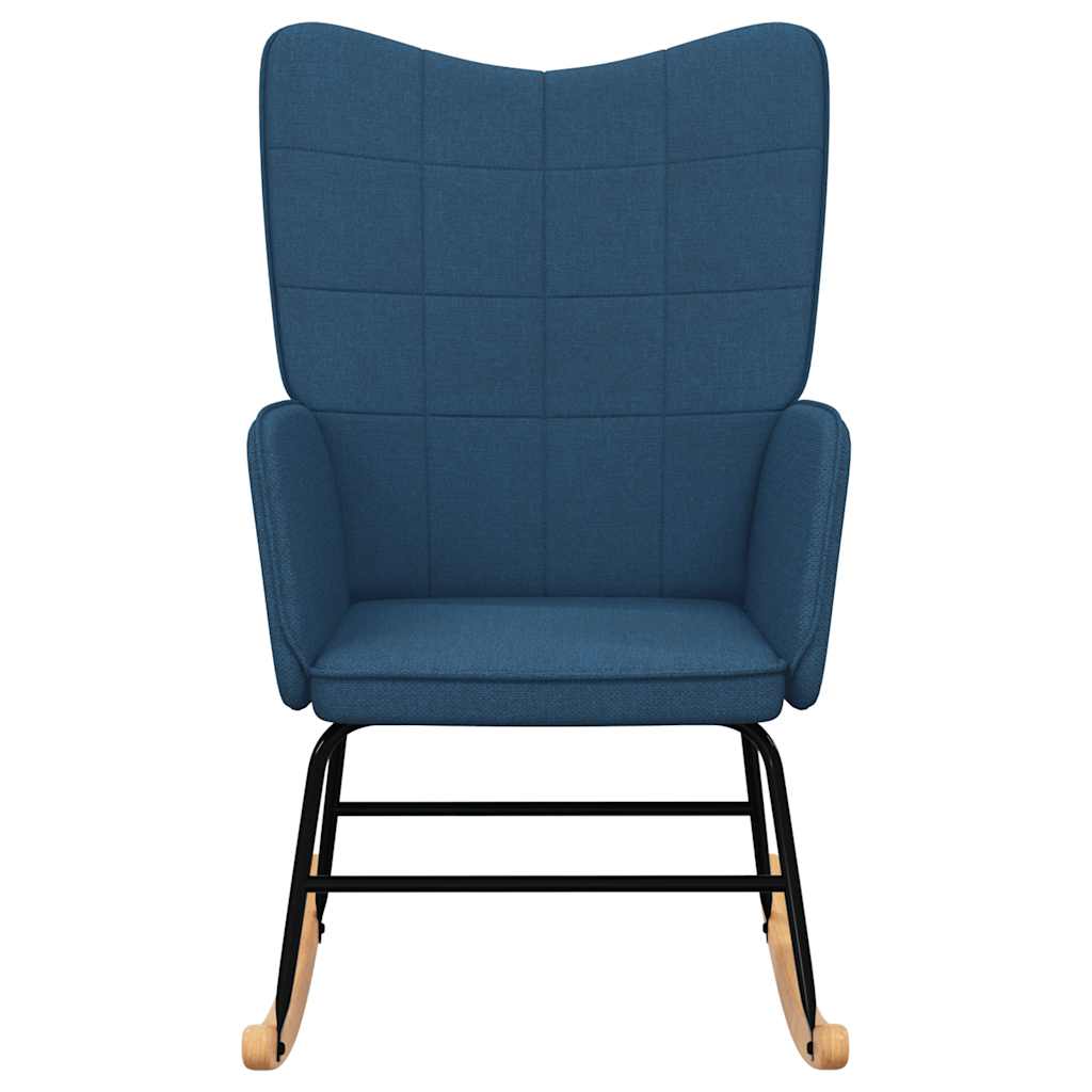 Chaise à bascule Bleu Tissu - XIOS