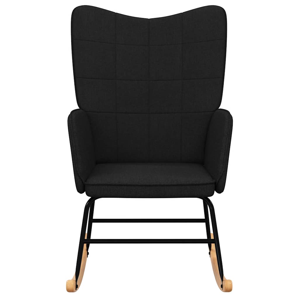 Chaise à bascule Noir Tissu - XIOS