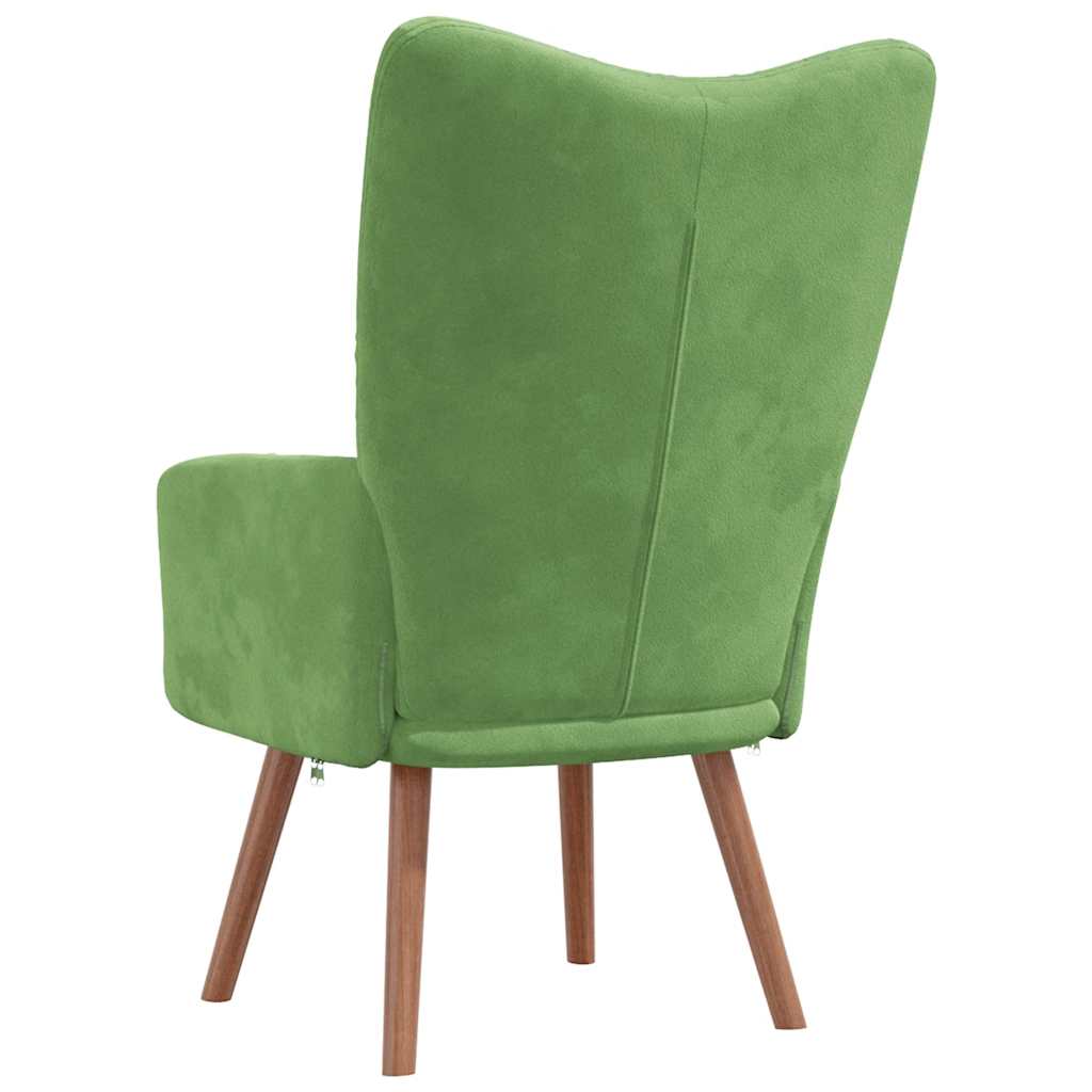 Chaise de relaxation Vert clair Velours - XIOS