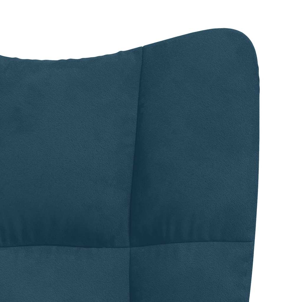 Chaise de relaxation Bleu Velours - XIOS