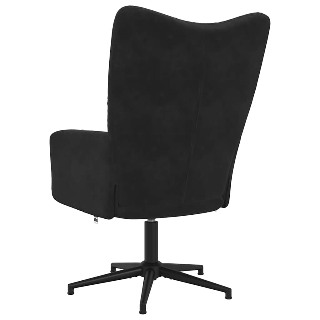 Chaise de relaxation Noir Velours - XIOS