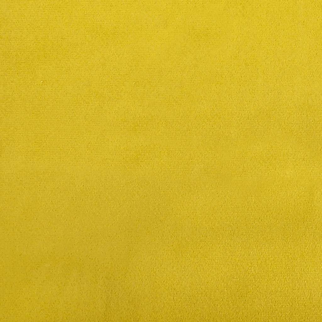 Chaise de relaxation avec tabouret Jaune moutarde Velours - XIOS