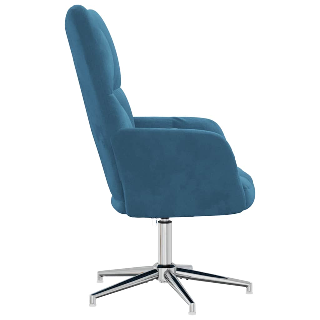 Chaise de relaxation Bleu Velours - XIOS