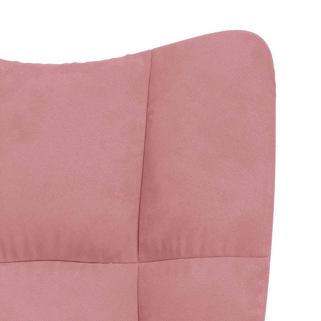 Chaise à bascule Rose Velours - XIOS