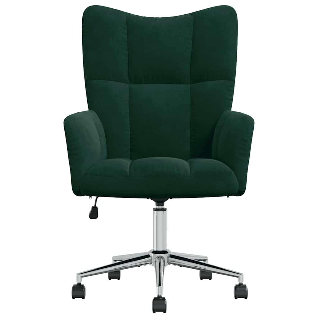 Chaise de relaxation Vert foncé Velours - XIOS