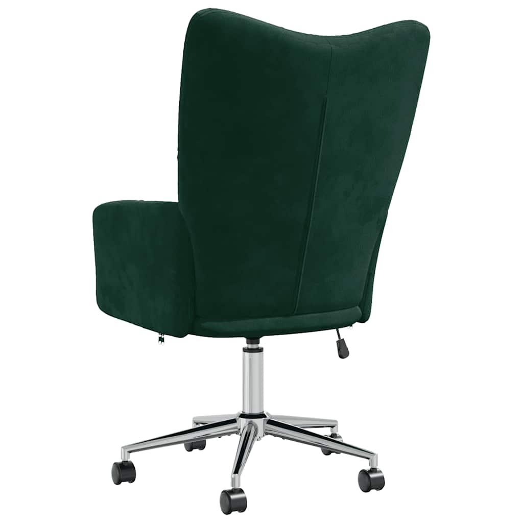 Chaise de relaxation Vert foncé Velours - XIOS