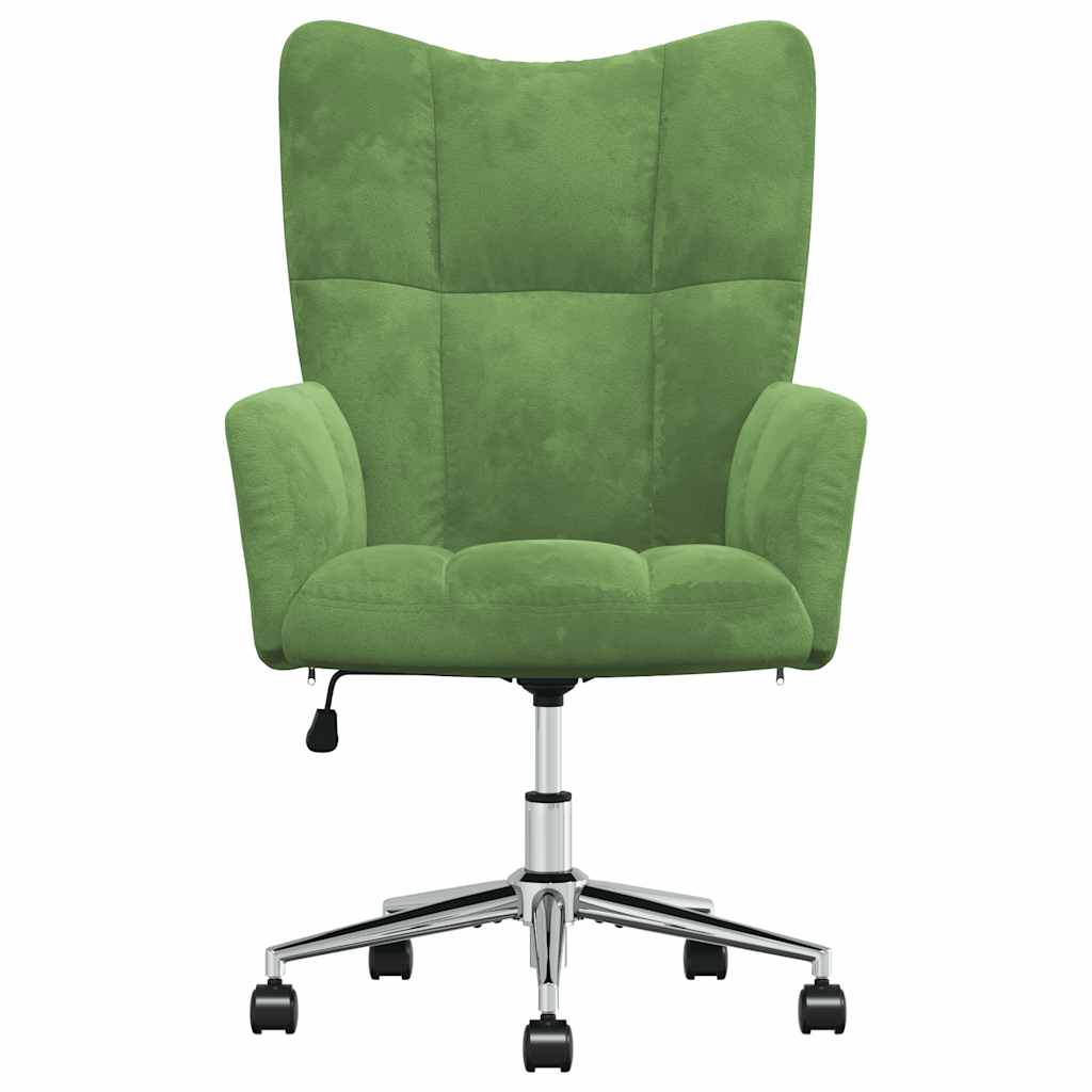 Chaise de relaxation Vert clair Velours - XIOS