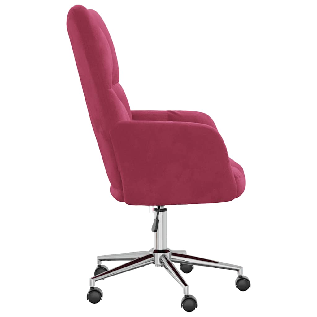 Chaise de relaxation Rouge bordeaux Velours - XIOS