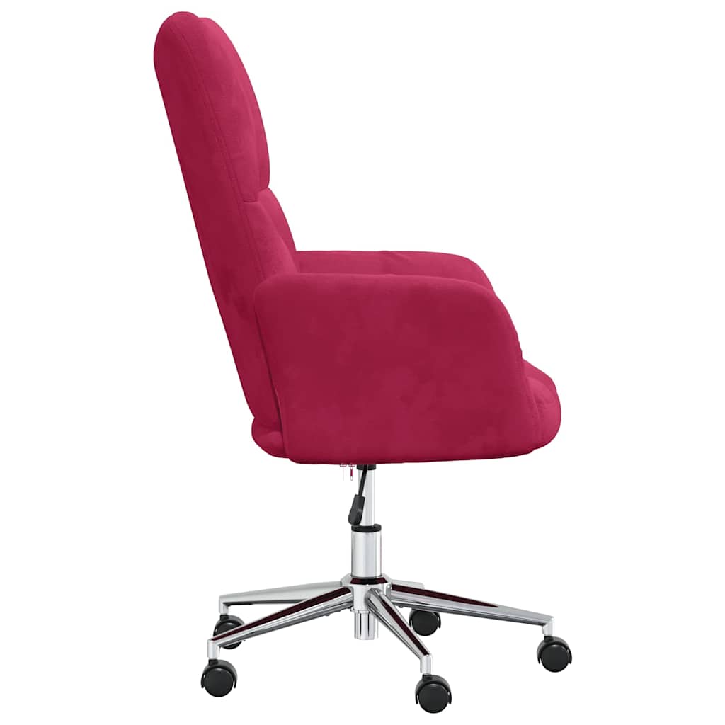 Chaise de relaxation Rouge bordeaux Velours