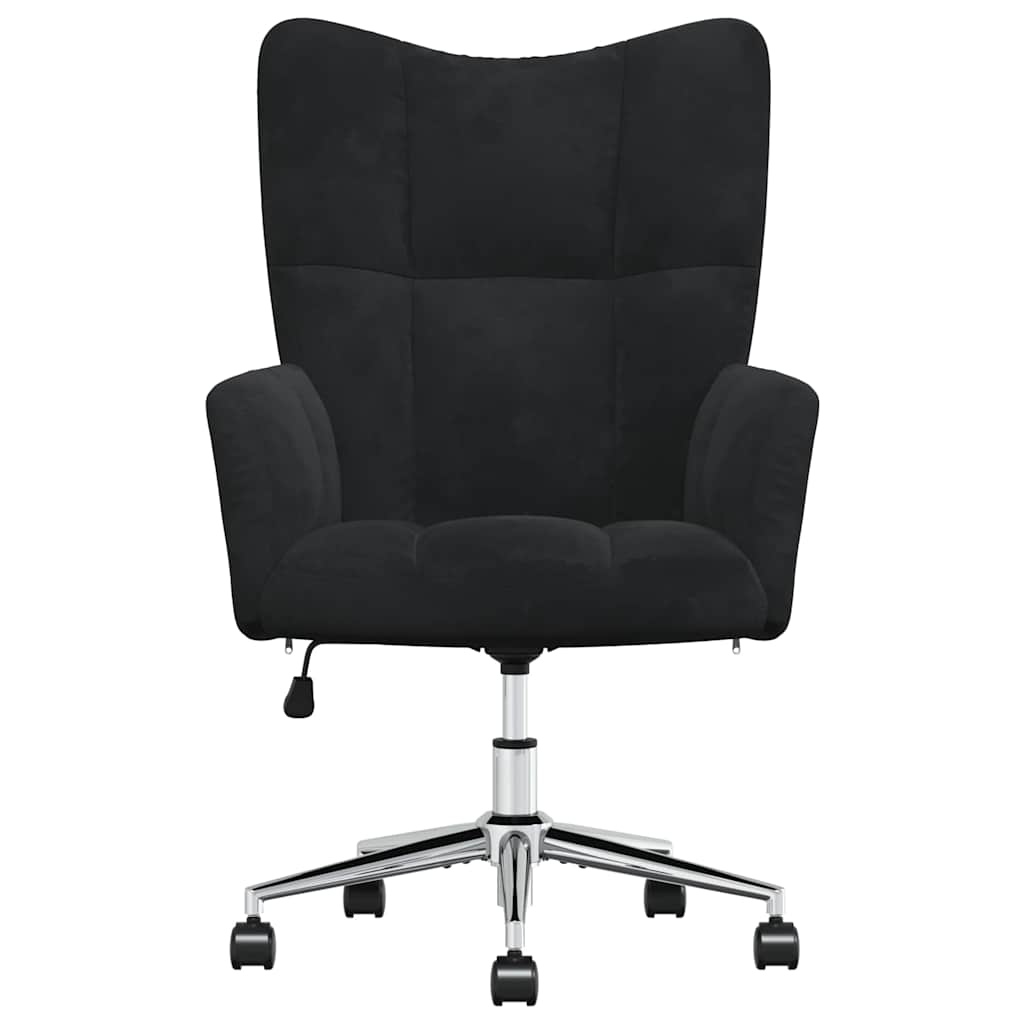Chaise de relaxation Noir Velours - XIOS