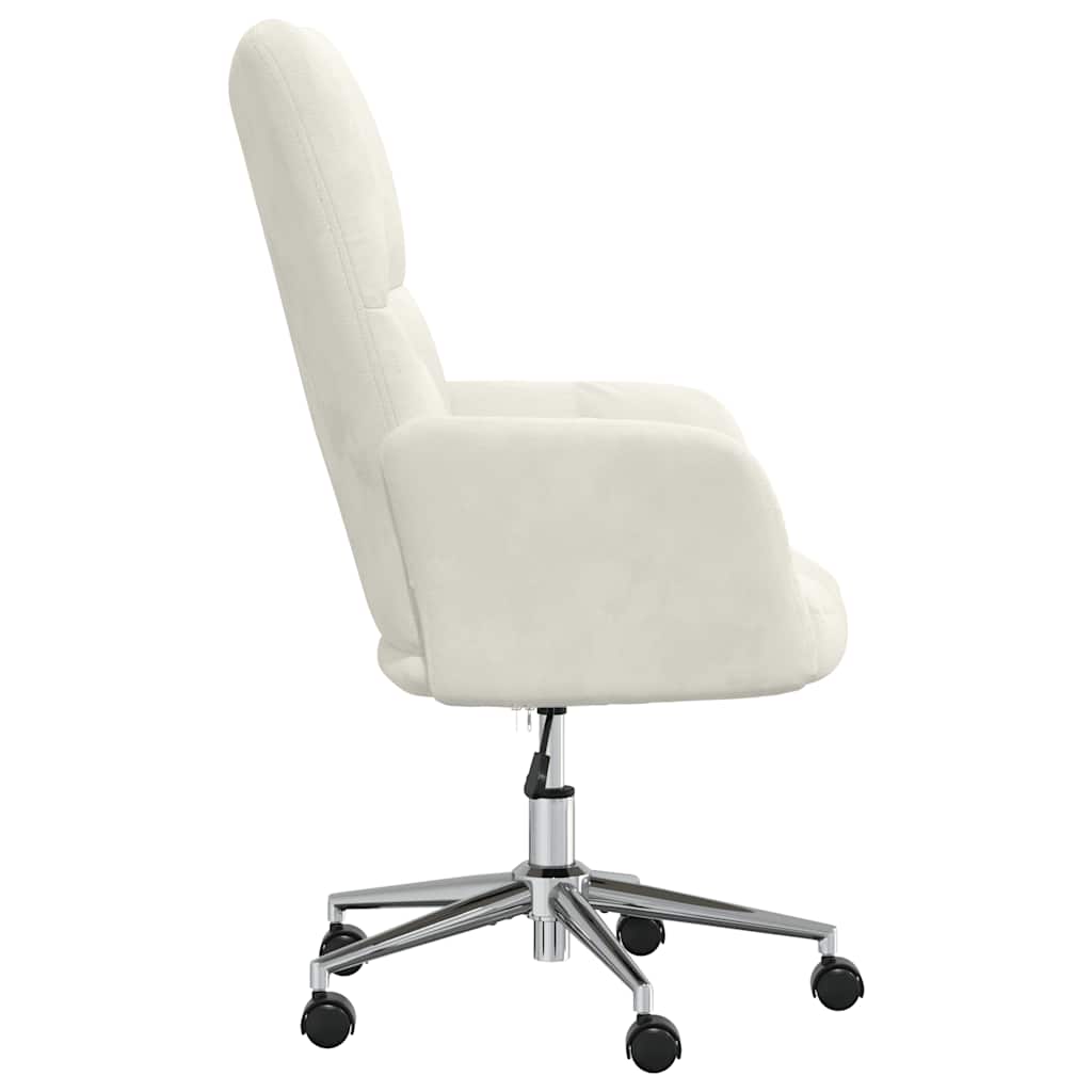 Chaise de relaxation Blanc crème Velours - XIOS