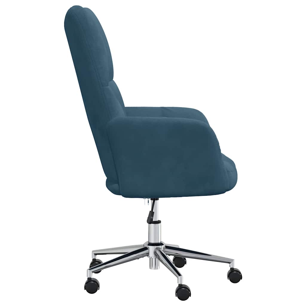 Chaise de relaxation Bleu Velours