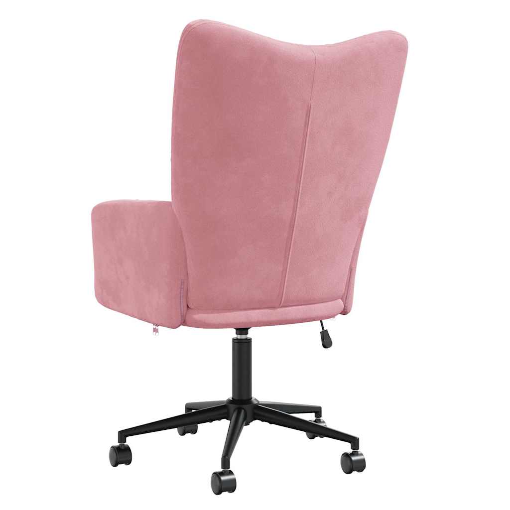 Chaise de relaxation Rose Velours - XIOS